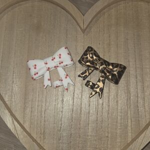 Leopard and Cherry Straw Toppers